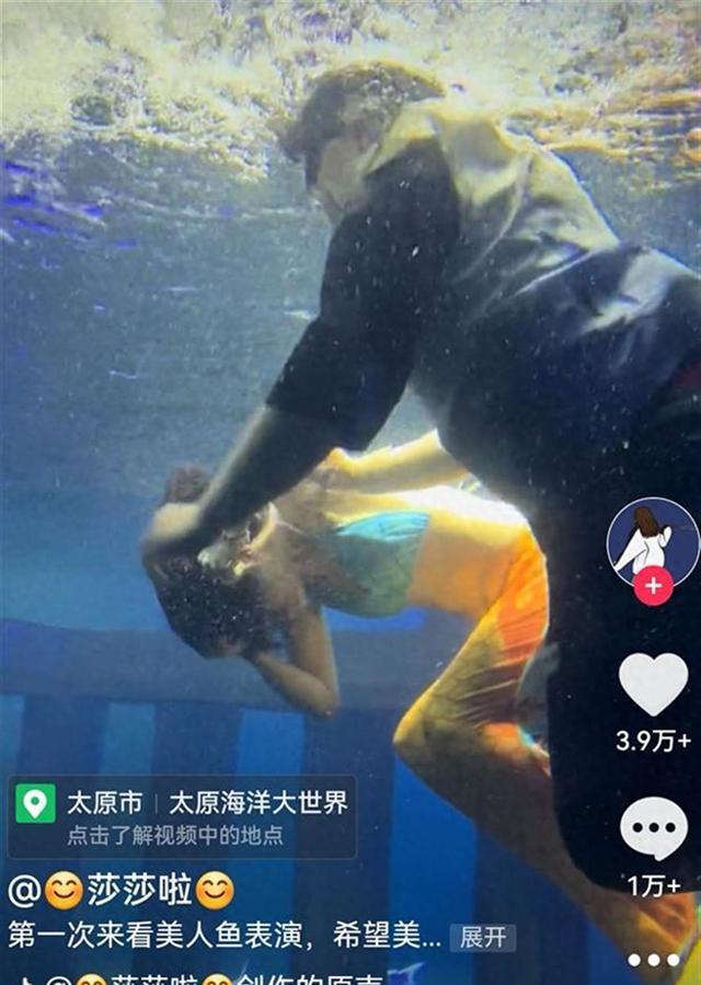 美人鱼表演现场